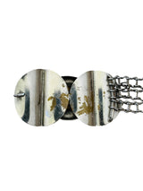 1960's Mod Futuristic Chainmail Silver Mesh Belt