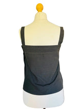Vintage Guy Laroche Charcoal Silk Tank Top