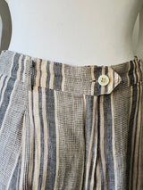 Max Mara Striped Linen Pants