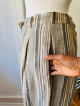 Max Mara Striped Linen Pants