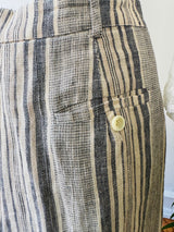 Max Mara Striped Linen Pants