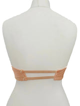 1950s Peach Cotton Sateen Strapless Bra