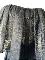 Vintage Adele Simpson Black Lace Cocktail Dress