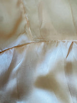 Vintage 1940s Blush Silk Slip Dress w/Beige Lace Trim