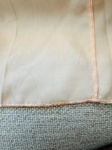 Vintage 1940s Blush Silk Slip Dress w/Beige Lace Trim