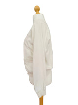 Vintage Lacoste White Deep V-Neck Cardigan