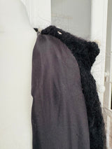 1980's Black Mohair Wool Cardigan