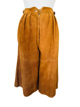 1980's Mondi Rust Suede Culottes
