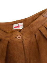 1980's Mondi Rust Suede Culottes