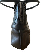 Gucci Reins Perforated Black Leather Shoulder Bag