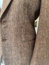 Vintage Italian Herringbone Wool Blazer