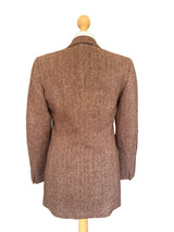 Vintage Italian Herringbone Wool Blazer