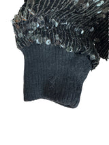 Jeanette for St. Martin Black Sequin Mini Dress