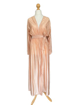 Vintage Blush Wrap Maxi Dress/Nightgown