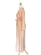 Vintage Blush Wrap Maxi Dress/Nightgown