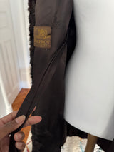 Vintage Chocolate Brown Mink Full Length Coat
