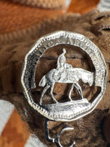 Vintage Woven Wool and Suede Poncho