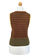 Vintage Ralph Lauren Striped Cotton Hand Knit Vest