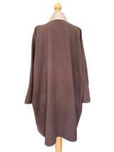 Vintage Taupe Felted Wool Cocoon Coat
