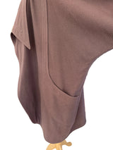 Vintage Taupe Felted Wool Cocoon Coat