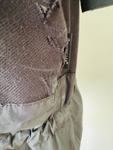 Moncler Black Floral Top w/Drawstring Waist