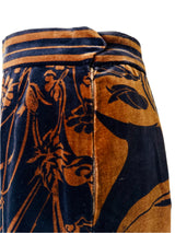 Emilio Pucci Brown & Black Print Top & Skirt Set