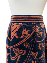 Emilio Pucci Brown & Black Print Top & Skirt Set