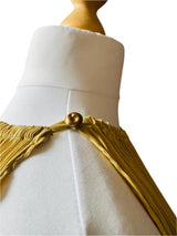 Y2K Yellow Accordion Pleated Top