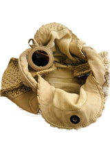 Taupe Leather Shoulder Bag