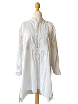1920's Antique French Cotton Tuxedo Smock Shirt