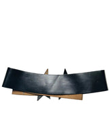 Vintage Ungaro Black Leather Star Studded Belt