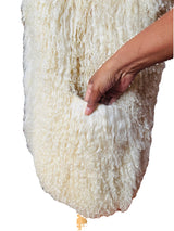 Vintage Ivory Mongolian Lamb Vest