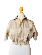 Upcycled Ralph Lauren Beige Cropped Top