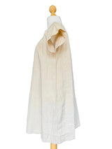 Dyed Beige Cotton Edwardian Nightgown