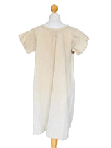Dyed Beige Cotton Edwardian Nightgown