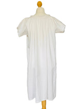 Antique Edwardian White Cotton Night Gown