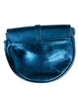 Vintage Etienne Aigner Black Leather Saddle Bag