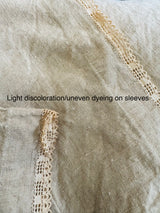 Dyed Beige Cotton Edwardian Nightgown