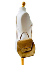 Pre-Owned Bally Taupe Leather Top Handle Bag