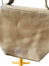 Pre-Owned Bally Taupe Leather Top Handle Bag