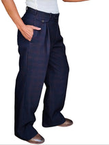 1940s Navy Wool Mens Trousers