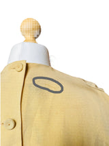 1940’s Beige Silk Crepe Embroidered Blouse