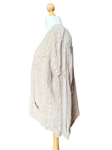 Ted Lapidus Beige Cotton Blend Button Down Shirt