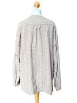 Ted Lapidus Beige Cotton Blend Button Down Shirt