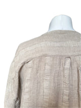 Ted Lapidus Beige Cotton Blend Button Down Shirt