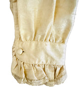 Vintage Silk Shantung Ruffled Blouse