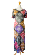 Dollyrockers Kerchief Print Jersey Maxi Dress