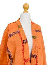 Vintage Kantha Quilted Embroidered Jacket