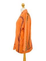 Vintage Kantha Quilted Embroidered Jacket