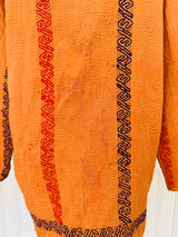 Vintage Kantha Quilted Embroidered Jacket